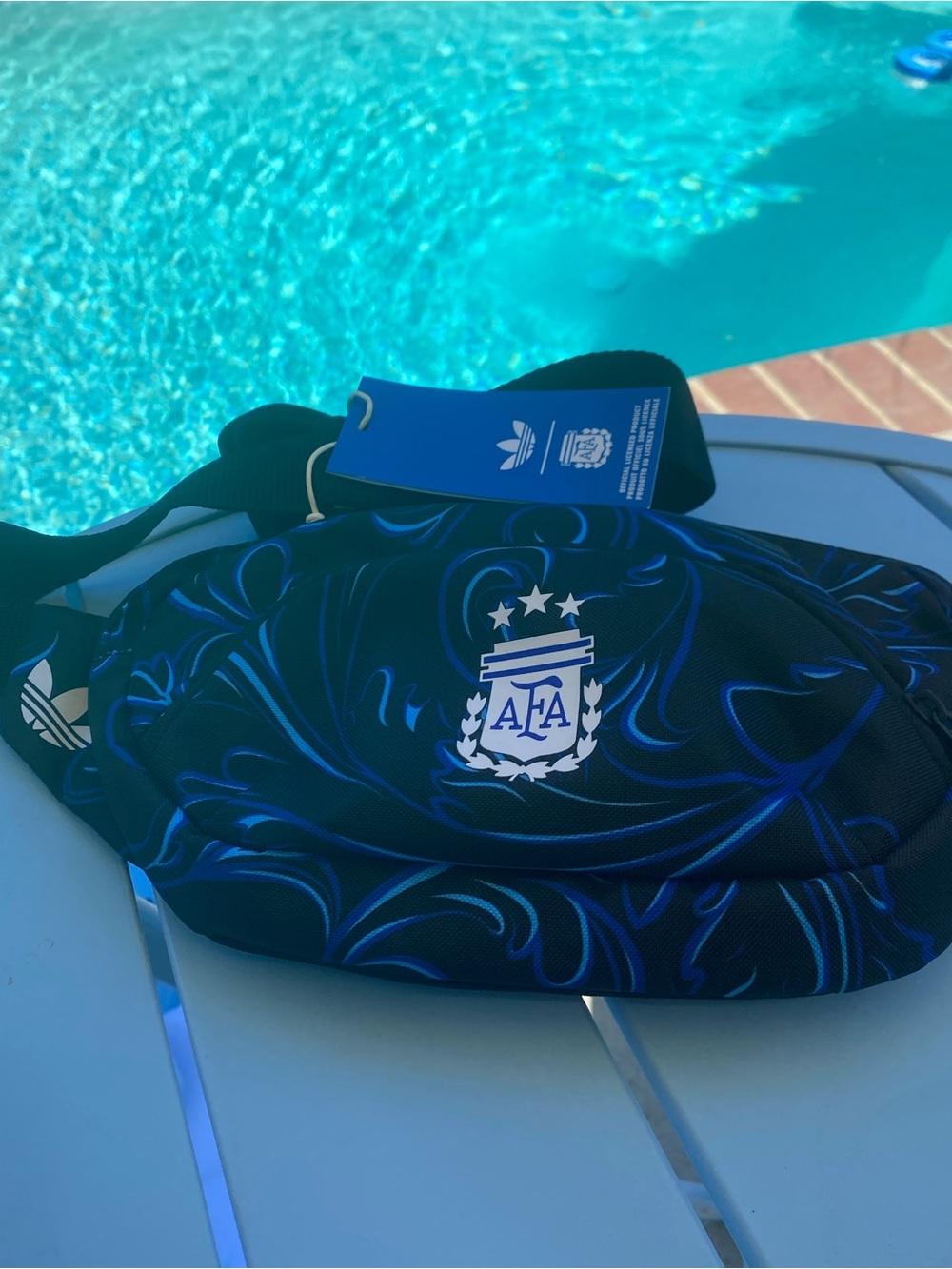 AFA Argentina Crest Black & Blue Waist Bag - Picture 5 of 6